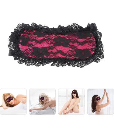 MAGICLULU Rosy Silk Lace Blindfold Sleeping Eye Mask for Adult Masquerade Party - Buy Online on GoSupps.com