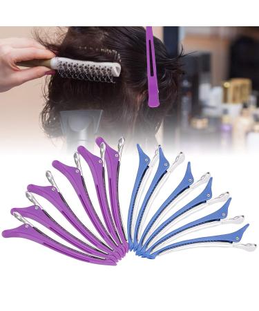 12 Non-Slip Hair Clamps for Hairdressers - Plastic Hair Clips & Accessories for Girls | Essential Hair Fixing Tools - Buy Online on GoSupps.com