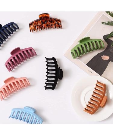 GQLV 8 PCS Large Hair Claw Clips - 4.4 Inch Banana Hair Clips for Thick/Thin Hair - Nonslip Jaw Clips - Butterfly Hair Barrettes & Fashion Accessories for Girls - Buy Online on GoSupps.com