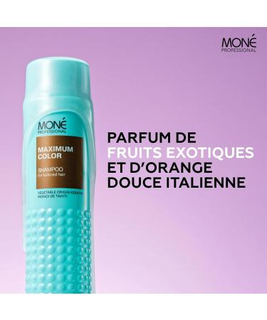 MON PROFESSIONAL - Keratin Colored Hair Shampoo - Color Reactivation and Protection - Intense Shine - Nourishing and Moisturizing - 300 ml - Buy Online on GoSupps.com