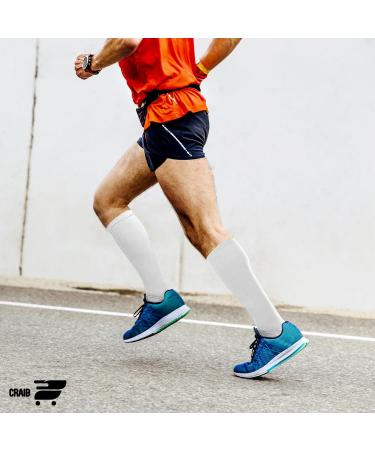 Shop 5 Pairs 4XL Graduated Compression Socks 15-20 mmHg Knee High Unisex Relief for Men & Women - Buy Online on GoSupps.com
