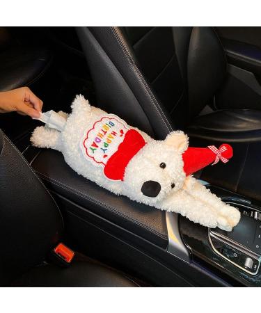 Besreey Napkin Box for Car | Car Armrest Cute Plush Tissue Holder Creative Animal Long-Lasting Portable Tissue Storage Car Paper Dispenser for Truck & SUV - Buy Online on GoSupps.com