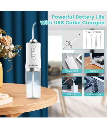 Water Flosser for Teeth - Cordless Dental Oral Irrigator with DIY Mode & 4 Jet Tips | IPX7 Waterproof Portable & Rechargeable - Perfect for Home & Travel | Yellow - Buy Online on GoSupps.com