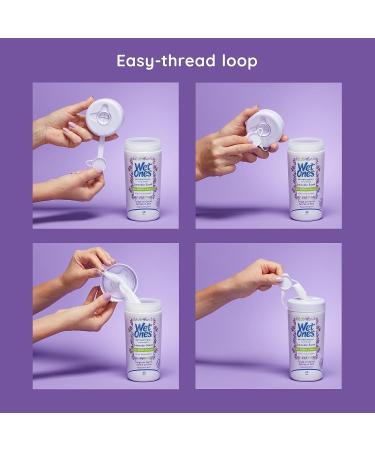 Wet Ones Antibacterial Hand Wipes Lavender - 40 ct Canister | Moisturizing Antibacterial Wipes - Buy Online on GoSupps.com