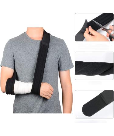 Adjustable Arm Sling for Shoulder Injury | Breathable Forearm Support for Fracture Recovery | Universal Left & Right Arm Use - Buy Online on GoSupps.com