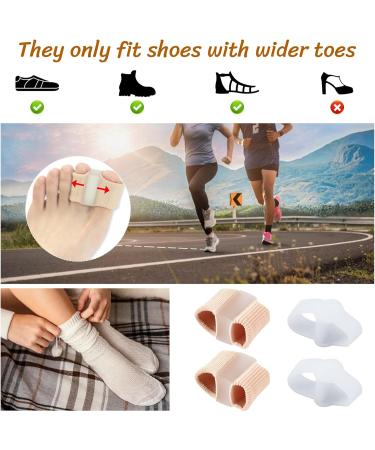 NICENEEDED 8pcs Gel Toe Separators & Bunion Corrector - Comfortable Toe Spacers for Hammer Toe Relief | International Shipping - Buy Online on GoSupps.com
