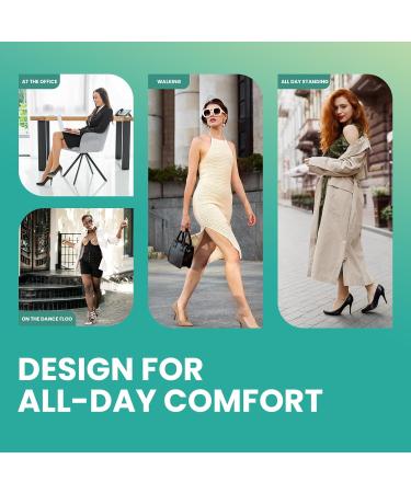 Buy Welnove Ball of Foot Cushions - 6 Pairs High Heel Comfort Pads Gel Metatarsal Pads for Women Pain Relief & All-Day Comfort - Anti-Slip Design - Buy Online on GoSupps.com