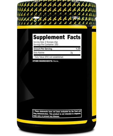 Primaforce Beta Alanine Powder 500 Grams (1.1lbs) Unflavored - Pre Workout and Post Workout Supplement 1.12 Pound (Pack of 1) - Buy Online on GoSupps.com