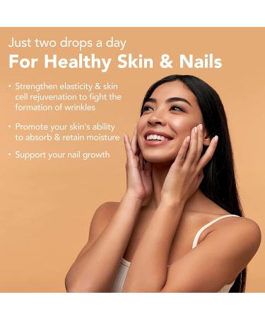 High Potency Liquid Biotin & Collagen Hair Growth Drops 70,000mcg - Skin, Nail & Hair Supplement for Radiant Beauty - Vitamins for Women & Men - 4oz - Buy Online on GoSupps.com