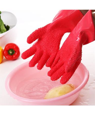 Dishwashing Gloves Gloves Kitchen Vegetable Scaling Cleaning Gloves Non Slip Silicone Gloves Washing Bowls Gloves Tools 2 - Buy Online on GoSupps.com