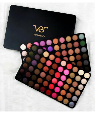 VER Modern Portable Glamour Me 120 Shimmer Matte Eyeshadows Palette | Compact Mirror Included - Buy Online on GoSupps.com