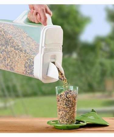 Buddeez 8Qt Pet Food/Bird Seed Storage Container and Dispenser 8 Quart