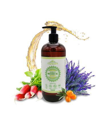 Fountain of Youth massage oil aromatic skin oil with sea buckthorn lavender extracts of chestnut and ivy vitamin E and A skin care oil