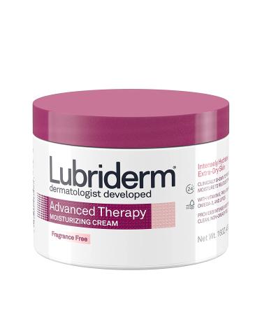 Lubriderm Advanced Therapy Moisturizing Cream - Fragrance-Free, Vitamin E & B5, Intense Hydration for Extra Dry Skin, 16 fl. oz - Buy Online on GoSupps.com