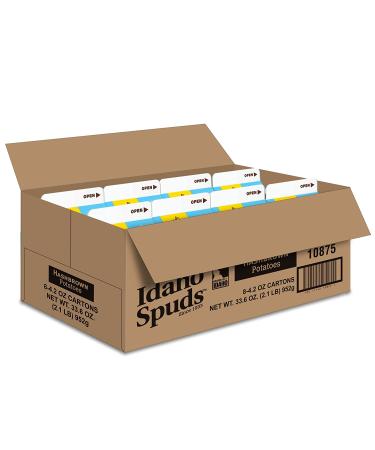 Idaho Spuds Premium Hashbrown Potatoes 4.2 oz 8 Pack - NonGMO, Gluten Free, Kosher - Made from 100% Potatoes - 33.6 Ounce - Buy Online on GoSupps.com