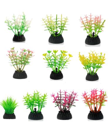 XPE 10 PCs Aquarium Decoration Seerose Artificial Aquarium Ensure Deko Fish Tank Decor Artificial Aquarium Decorations Aquarium Decorations Set Plastic Art Plant