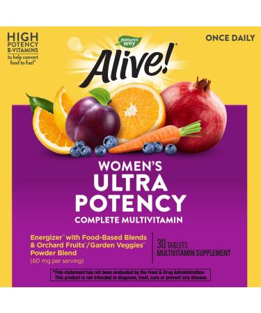 Nature's Way Alive! Women's Ultra Potency Multivitamin - 30 Tablets for Optimal Health - Buy Online on GoSupps.com