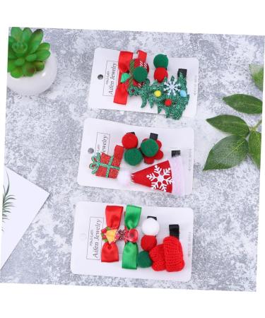FRCOLOR 9 Sets Infant Hair Clips Girl Hair Clips Hair Accessories for Girls Xmas Hair Bows Christmas Hair Pins Xmas Hair Clips Christmas Barrettes Kid Barrettes for Christmas Kids Hair Pin - Buy Online on GoSupps.com