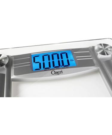 Ozeri ProMax 560 lbs / 255 kg Bath Scale with Sensor Technology, Tape Measure & Fat Caliper - Silver - Buy Online on GoSupps.com
