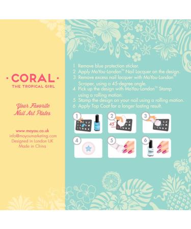 MoYou-London Stencil Tropical Collection 17 - International Shipping & Unique Nail Art Designs - Buy Online on GoSupps.com