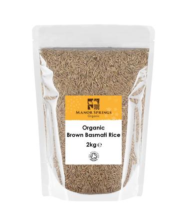 Organic Brown Basmati Rice 2kg by Manor Springs Organic