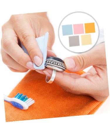 VILLCASE 45 Pcs Microfiber Cleaning Cloths for Jewelry & Eyeglasses - Double-Sided Fleece Soft Assorted Colors - Ideal for Silver Jewelry & Diamonds - Buy Online on GoSupps.com