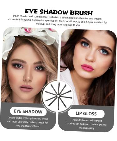 Didiseaon 10 Pcs Eye Shadow Brush Makeup Brush Ladies Suits Smudge Brush Cosmetic Brush Set Double Head Miss - Buy Online on GoSupps.com