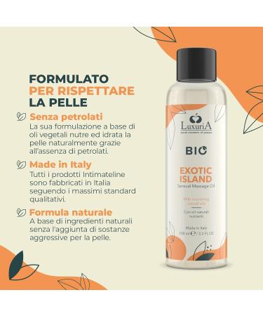 INTIMATELINE | Luxuria BIO - Huile For t Sombre Huile de Massage aux Huiles V g tales Naturelles et Essences Stimulantes Notes Fruit es et Sucr es 100 ml - Buy Online on GoSupps.com