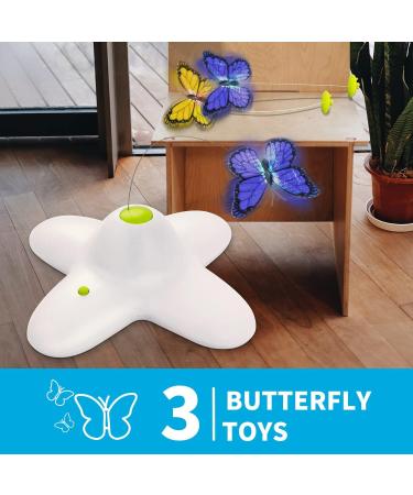 All For Paws Cat Butterfly Toy - Interactive Electric Rotating Teaser Toy for Indoor Cats - Buy Online on GoSupps.com