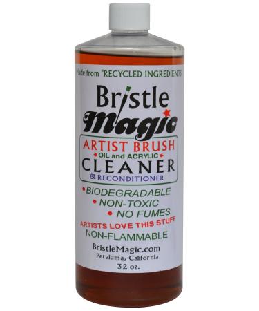 Bristle Magic Paint Brush Cleaner Bottle  32-Ounce 32 ounce