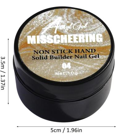 Solid Building Gel | Non-Sticky Gel Nail Glue UV Light Cured Long-Lasting Building Gel for Nails Gel Nail Glue for Beginners Home Salon Use Manicure Art Lencyh 04 - Buy Online on GoSupps.com