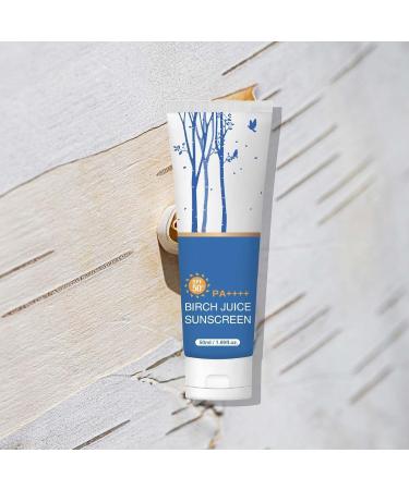 Birch Juice Sunscreen SPF 50+ - Daily Hydrating Facial Sunscreen Broad Spectrum UVA/UVB Protection Non-Greasy Moisturizer for Sensitive Skin Vegan & Cruelty-Free 1.69 fl.oz (1) - Buy Online on GoSupps.com
