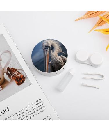Shop Realistic Pelican Print Contact Lens Case | Travel Care Box for Lenses - Ideal for International Shipping - Buy Online on GoSupps.com