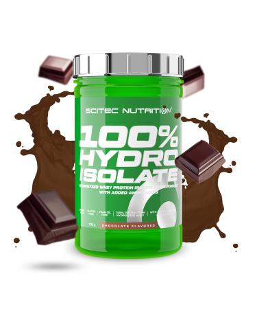 Scitec Nutrition 100% Hydro Isolate - Hydrolyzed Isolate with Glutamine & Arginine - Sugar Free Gluten Free - Post Workout Recovery 700g Chocolate