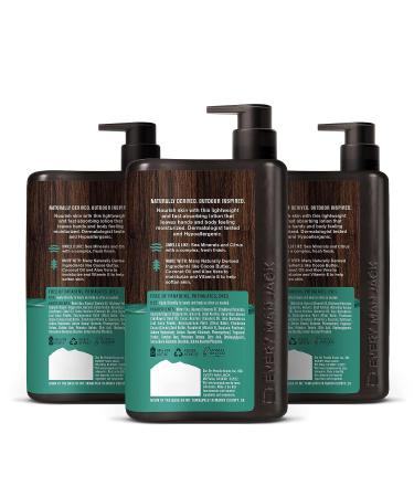 Every Man Jack Sea Salt Hand & Body Lotion for Men - Lightweight & Fast Absorbing - 13.5oz (Pack of 3) - Buy Online on GoSupps.com