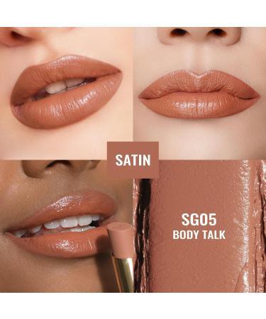 Oulac Lipsticks Set for Women - Orange Lipstick Kit Creamy Texture Hydrating Lip Vegan&Gluten-free Include Sensual Glow Satin Lipstick and Metallic Shine Lipstick (SG04+SG05+PG04) - Buy Online on GoSupps.com