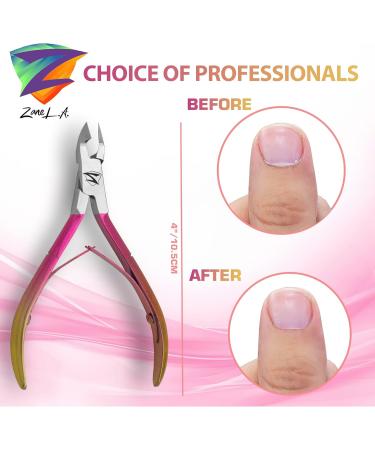 Zane L.A. Premium Quality Stainless Steel Professional Cuticle Nipper and Pusher Set - Buy Online on GoSupps.com