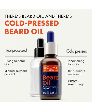 Men's Beard Oil - Conditioning Growth Oil with Natural Essential Oils for Softening, Hydrating, and Thickening - Reduces Flakes and Itch - Buy Online on GoSupps.com