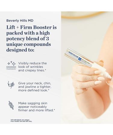 Lift + Firm Booster - Anti-Aging Serum for Neck & Face | Hyaluronic Acid | Skin Tightening | Unisex | 1 oz - Shop Internationally - Buy Online on GoSupps.com