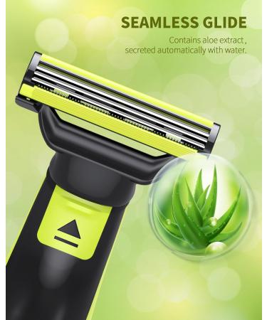 YINKE 6 Replacement Blade Heads for Philips OneBlade Pro 360 Electric Shaver - 3-Layer Platinum Coated Blades with Aloe Vera Extract - Easy Shaving - Compatible with QP2724 QP2630 QP2824 QP2734 - 6pcs - Buy Online on GoSupps.com