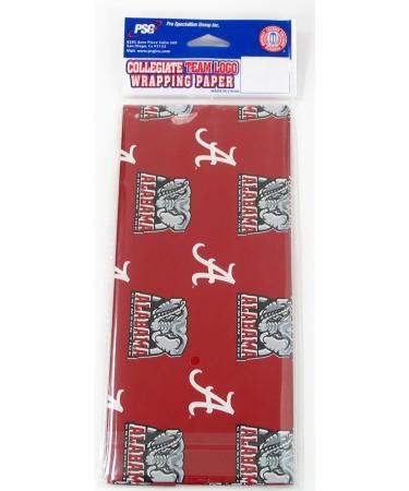 NCAA Alabama Crimson Tide College Wrapping Paper - Officially Licensed - Buy Online on GoSupps.com