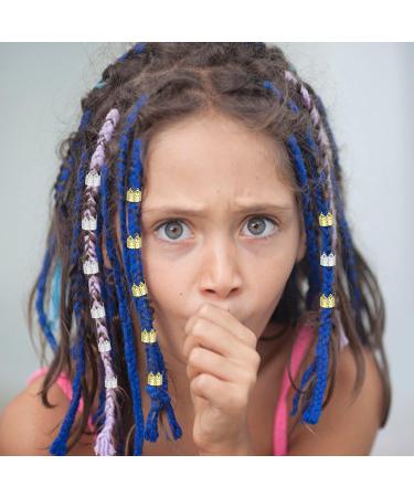 160 Pieces Barrettes Set Wig Braid Hair Extensions Hollow Embossed Hoop Ring DIY Punk Hip Hop Dreadlocks Hair Accessories - Buy Online on GoSupps.com