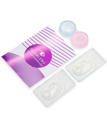 Glamlens Gray Colored Contact Lenses - Monthly Soft Silicone Hydrogel 0.0 Diopters - Includes Contact Lens Case - Buy Online on GoSupps.com