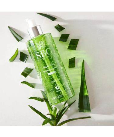 SBC Skincare Aloe Vera Moisturising Gel - 1000ml | Hydrating Cooling Gel for Face and Body | Dry, Damaged, Sunburn Skin Relief | Aloe Vera Aftersun Gel 1000ml - Buy Online on GoSupps.com