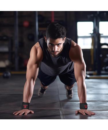 Kuangmi Adjustable Wrist Compression Brace Strap for Carpal Tunnel | Pain Relief & Support for Fitness & Weightlifting - Unisex - Buy Online on GoSupps.com