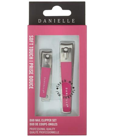 Buy Danielle Creations Soft Touch Stainless Steel Duo Nail Clippers Set - Pink | International Shipping Available - Buy Online on GoSupps.com