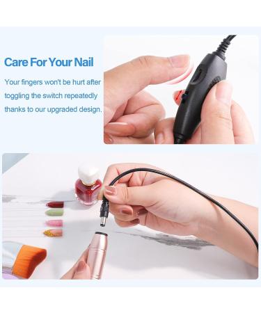 Nail Drill USB Cord Replacement Speed Control for MelodySusie, COSITTE, YaFex, AIRESS, Alles Bestidy, Sanie, Asalle, OVX, Cattino, Subay - 8.2ft Corded Electric Nail Drill Manicure Pedicure Filer Efile - Buy Online on GoSupps.com