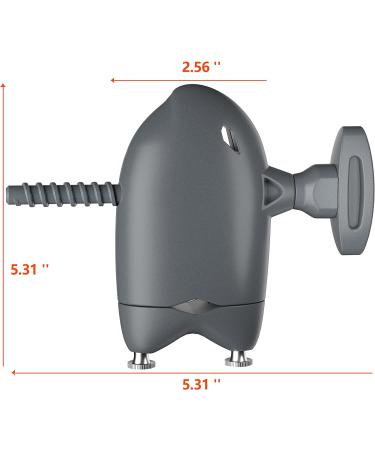 Teamaze Portable Fishing Line Spooler | Adjustable Line Counter for Spinning & Casting Reels | Grey Fish Shape Design - Buy Online on GoSupps.com