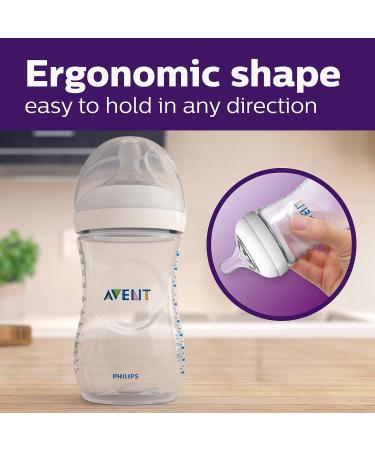 Philips AVENT Natural Baby Bottle Clear 9oz 2pk SCF013/27 | Set of 2 Bottles - 9oz Capacity - Buy Online on GoSupps.com