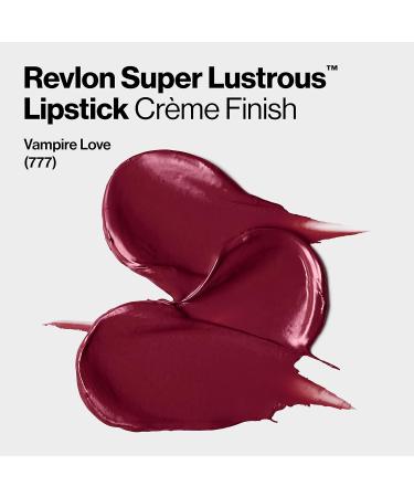 Revlon Super Lustrous Lipstick in Berries Vampire Love (777) - Moisturizing Lipcolor with Vitamin E and Avocado Oil - 0.15 oz - Buy Online on GoSupps.com